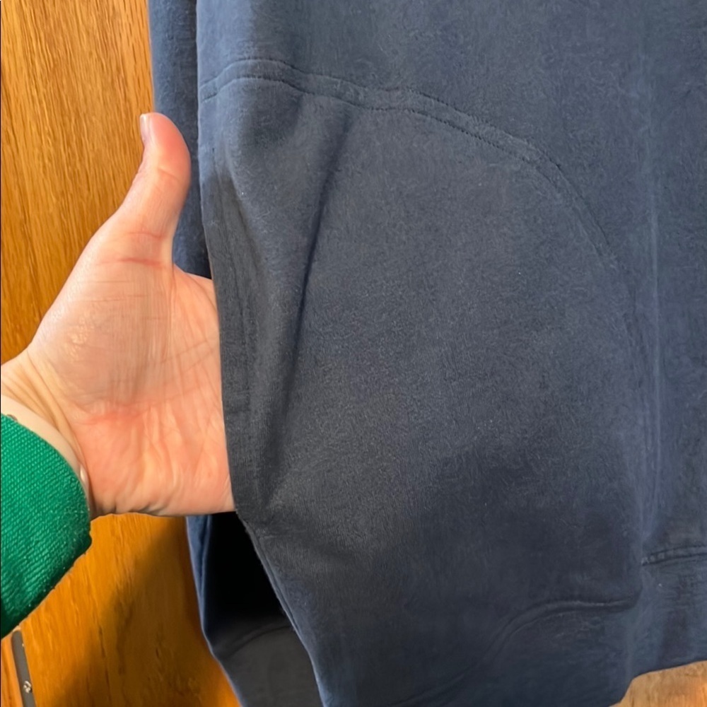 Blue Quarter-Zip Pullover with Embroidered Duck - Picture 4 of 7